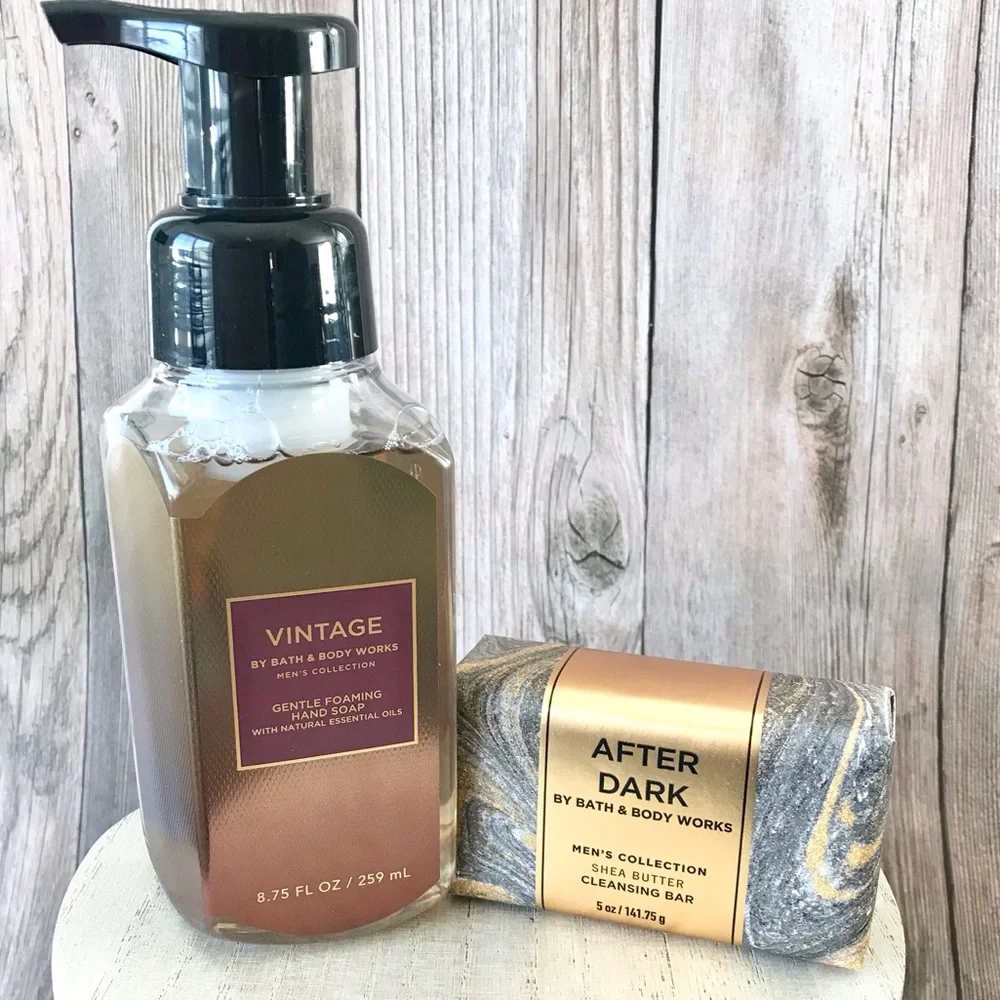 🆕(MEN) Vintage Foaming Hand Soap and After Dark Cleansing Bar